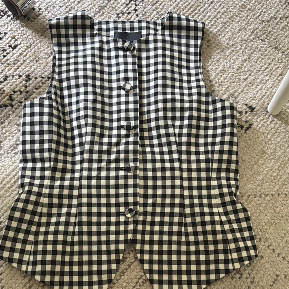 Madewell gingham vest